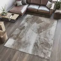 Photo of Brown Abstract Area Rug