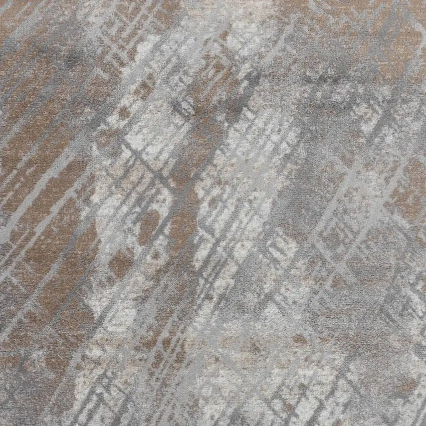 Brown Abstract Area Rug Photo 3