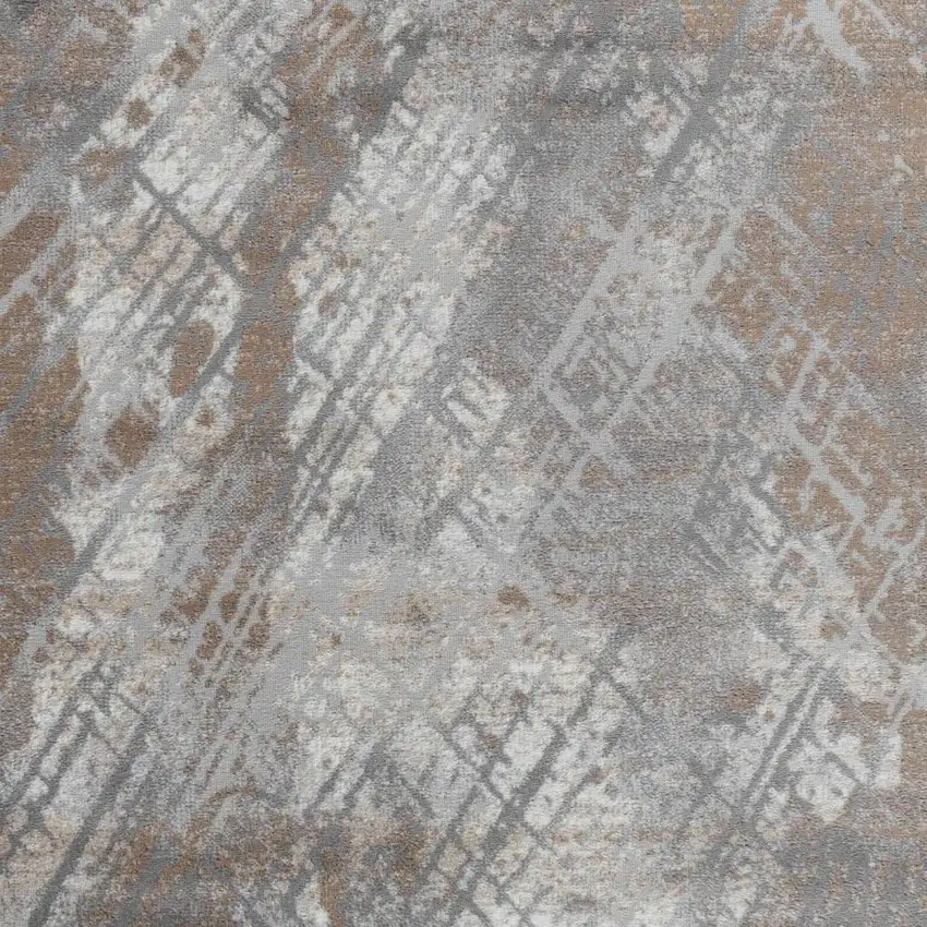 5' X 8' Brown Abstract Area Rug Photo 6