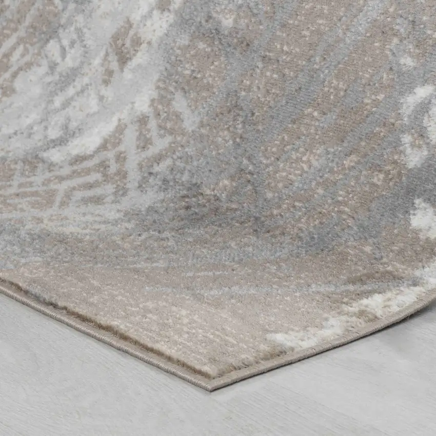 Brown Abstract Area Rug Photo 7