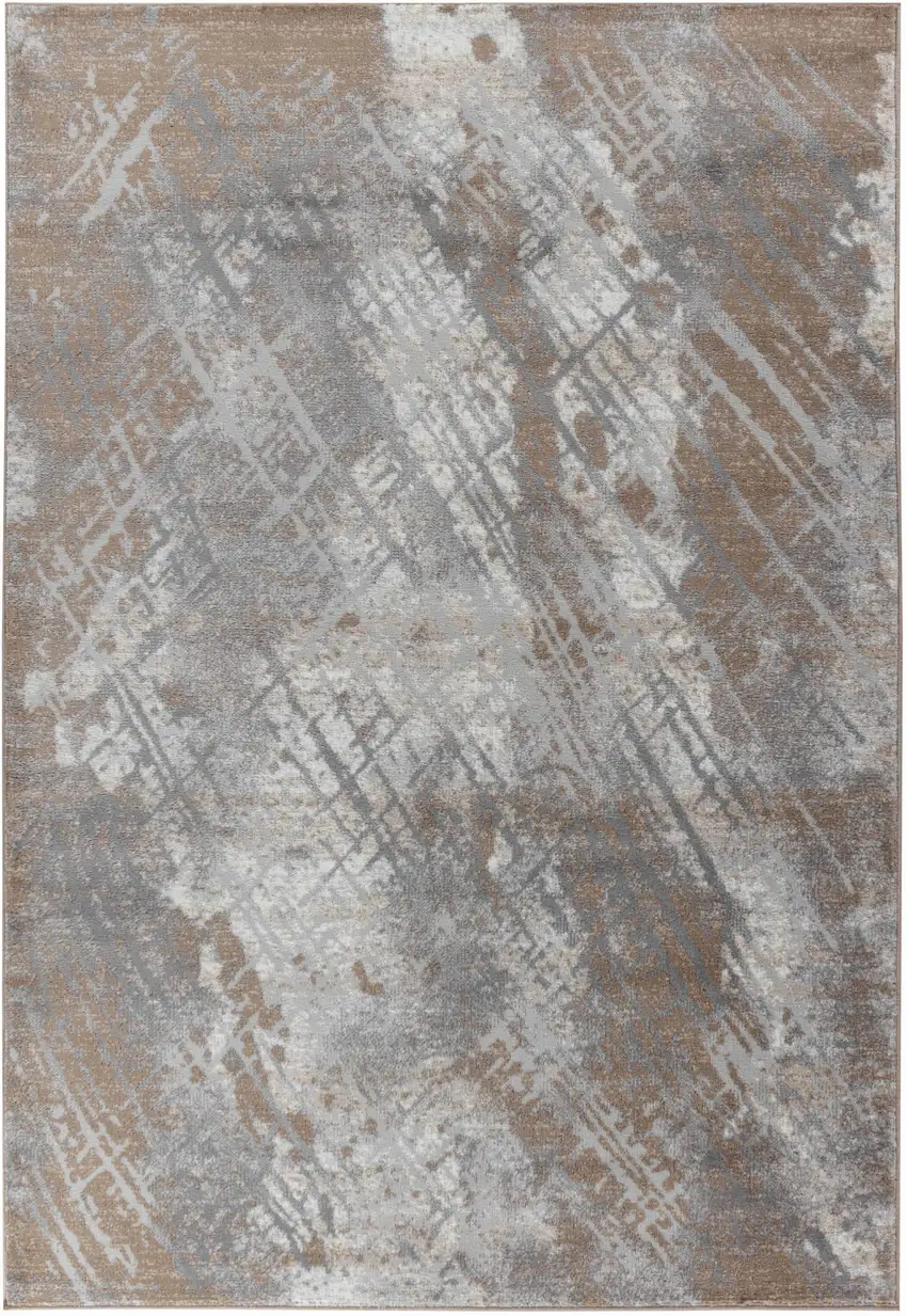 8' X 11' Brown Abstract Area Rug Photo 7