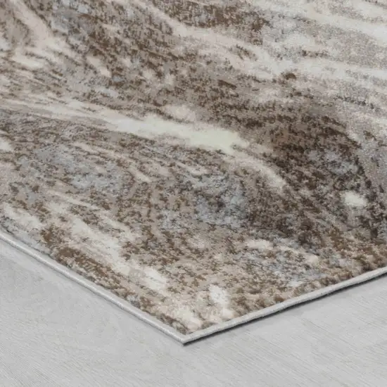 5' X 8' Brown Abstract Area Rug Photo 6