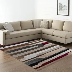 Photo of Brown Abstract Area Rug