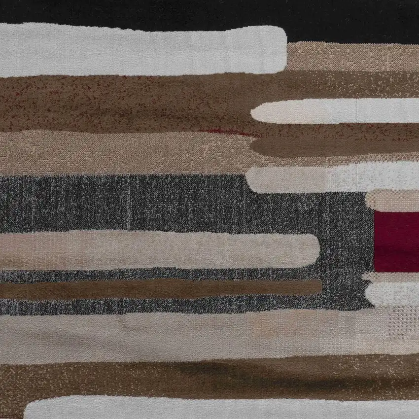 7' X 10' Brown Abstract Area Rug Photo 4