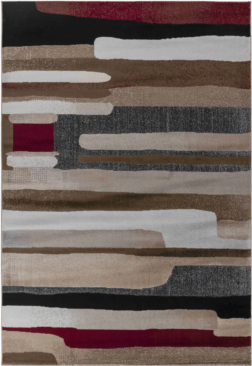 8' X 11' Brown Abstract Area Rug Photo 5