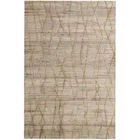 Photo of Brown Abstract Hand Woven Area Rug