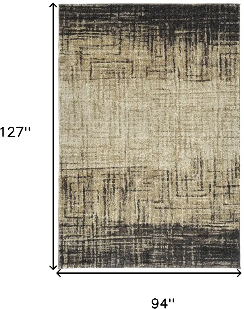Brown Abstract Ombre Area Rug Photo 7
