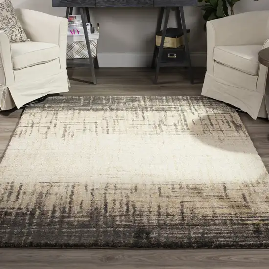 Brown Abstract Ombre Area Rug Photo 1