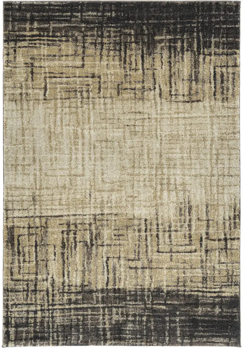 Brown Abstract Ombre Area Rug Photo 5