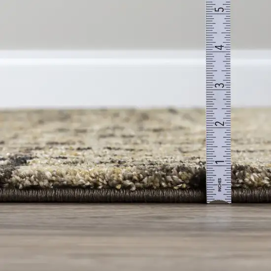 Brown Abstract Ombre Area Rug Photo 3