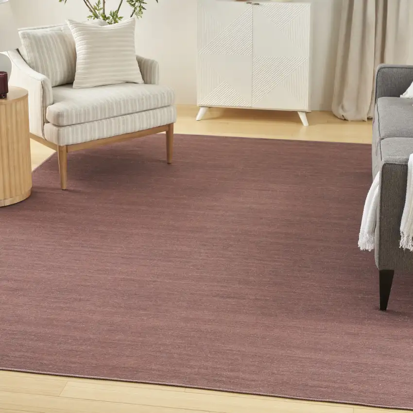 Brown Abstract Washable Area Rug Photo 4