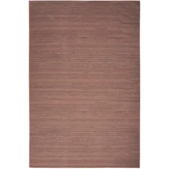 Brown Abstract Washable Area Rug Photo 1
