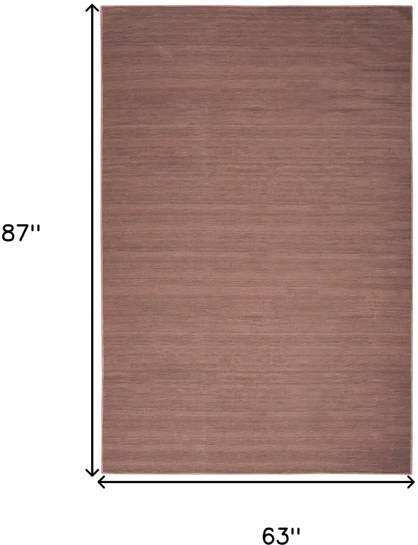 Brown Abstract Washable Area Rug Photo 3