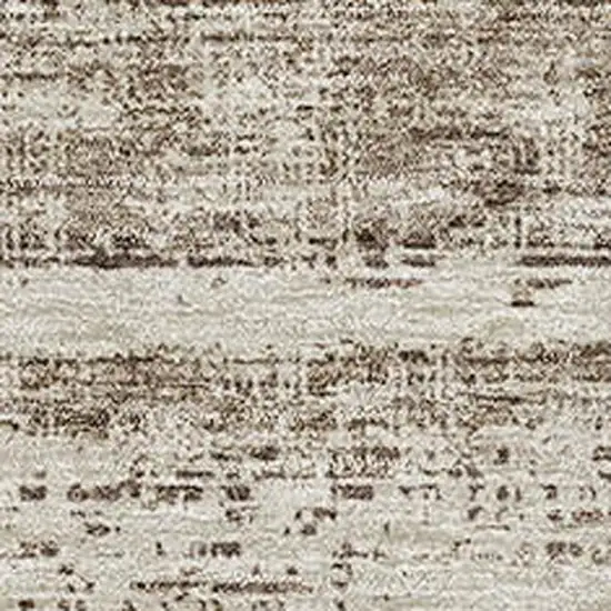 Brown And Beige Abstract Washable Area Rug With UV Protection Photo 4