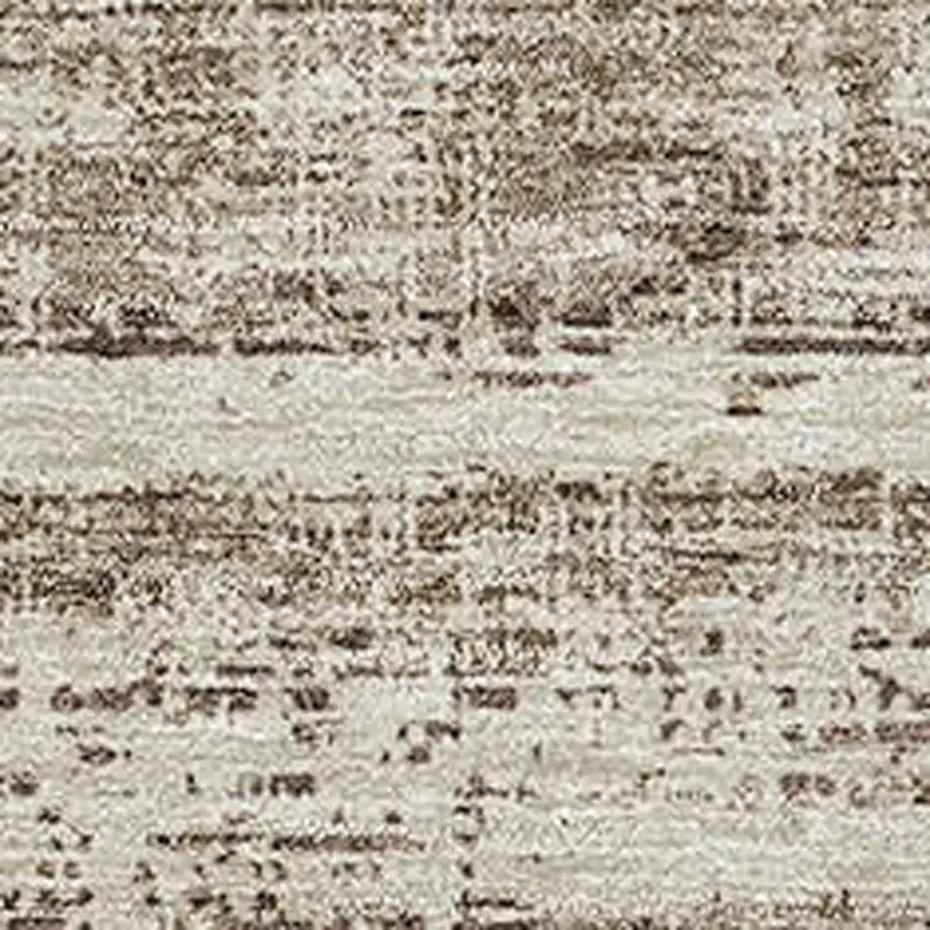 Brown And Beige Abstract Washable Area Rug With UV Protection Photo 4