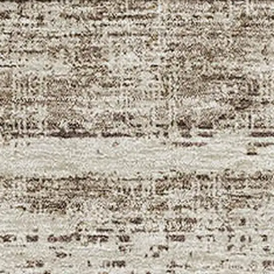 Brown And Beige Abstract Washable Area Rug With UV Protection Photo 4