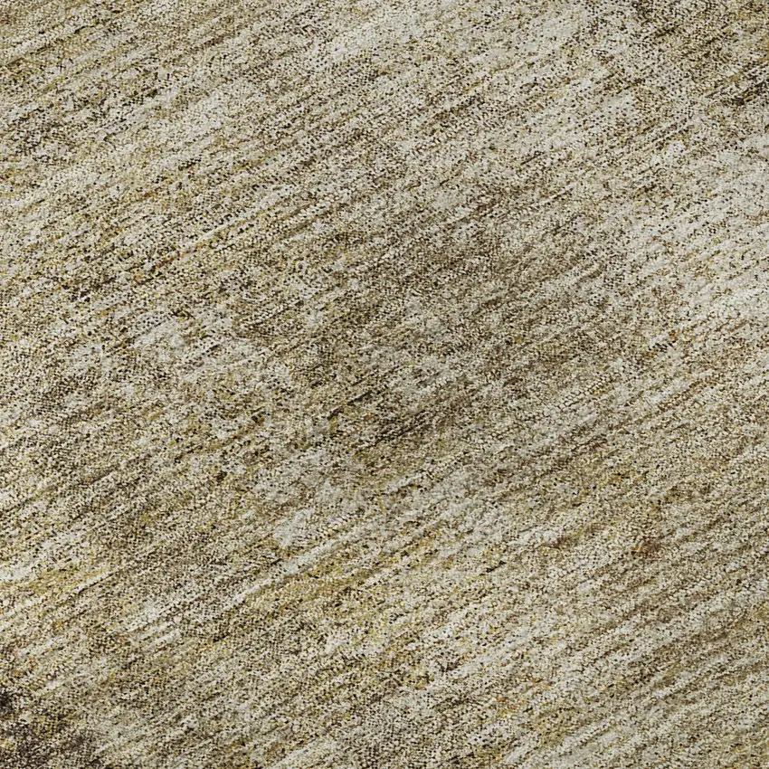 Brown And Beige Abstract Washable Area Rug With UV Protection Photo 1