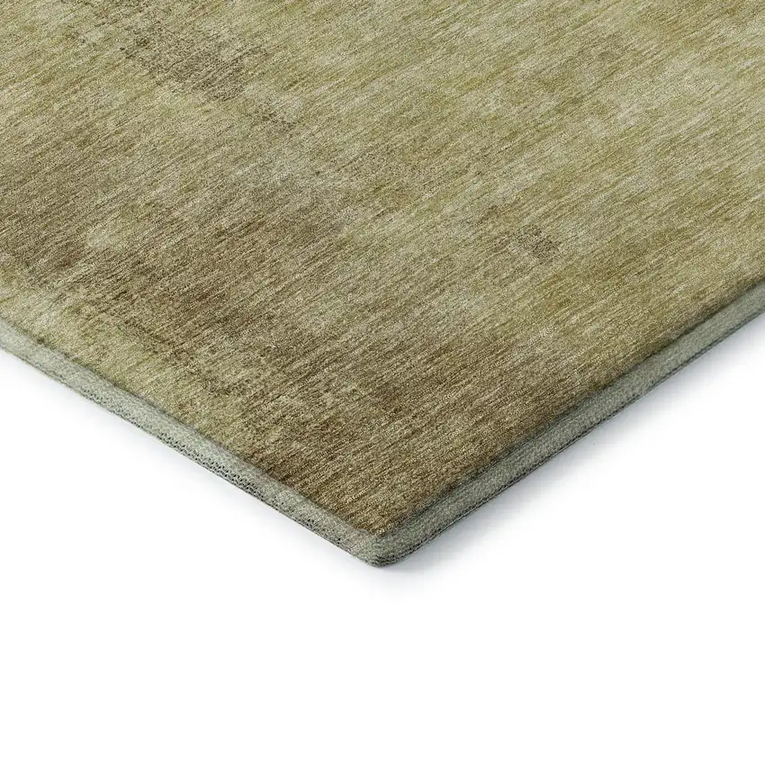 Brown And Beige Abstract Washable Area Rug With UV Protection Photo 5