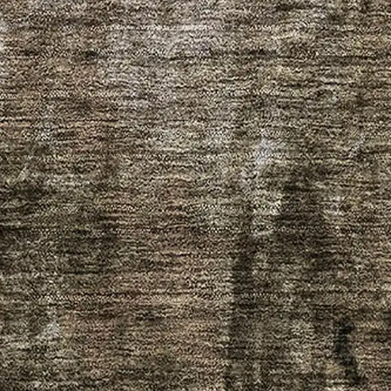 Brown And Beige Abstract Washable Area Rug With UV Protection Photo 2