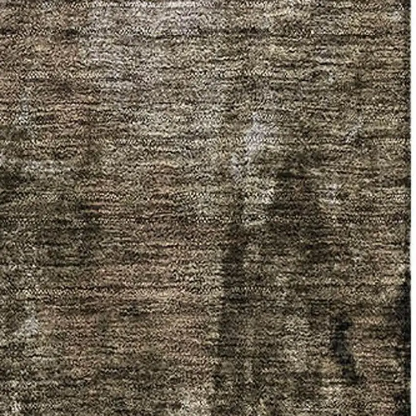 Brown And Beige Abstract Washable Area Rug With UV Protection Photo 2