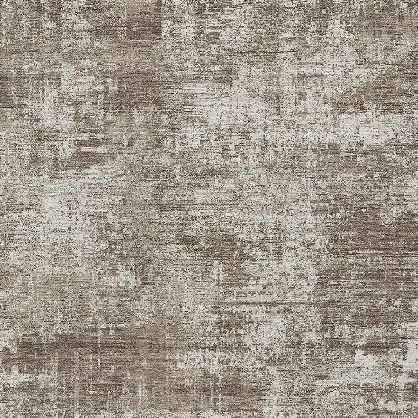 Brown And Beige Abstract Washable Indoor Outdoor Area Rug Photo 3