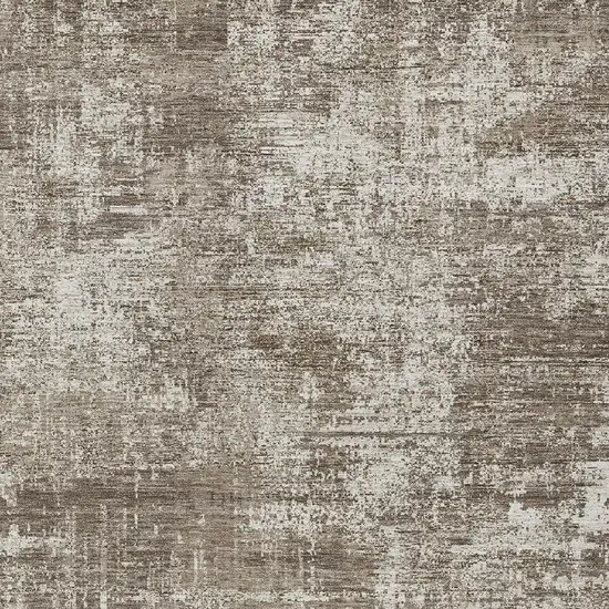 Brown And Beige Abstract Washable Indoor Outdoor Area Rug Photo 3