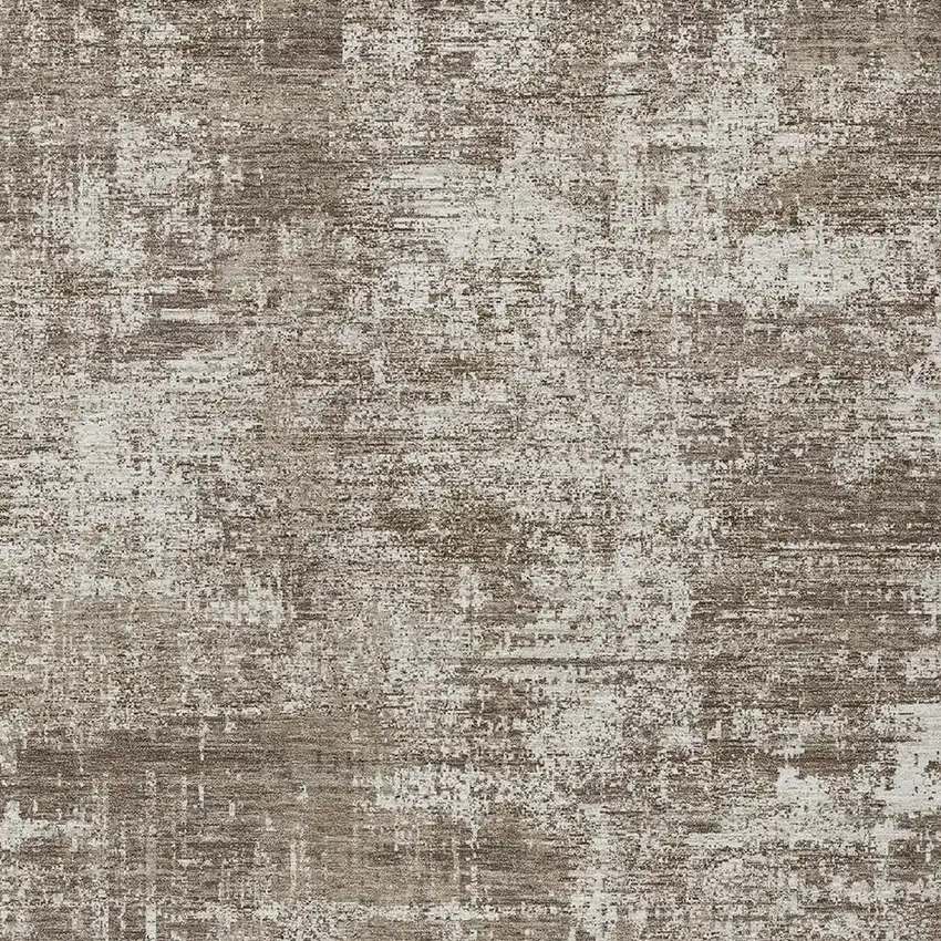 Brown And Beige Abstract Washable Indoor Outdoor Area Rug Photo 5