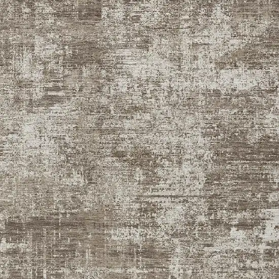 Brown And Beige Abstract Washable Indoor Outdoor Area Rug Photo 5
