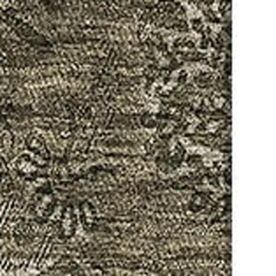 Brown And Beige Floral Washable Area Rug With UV Protection Photo 3