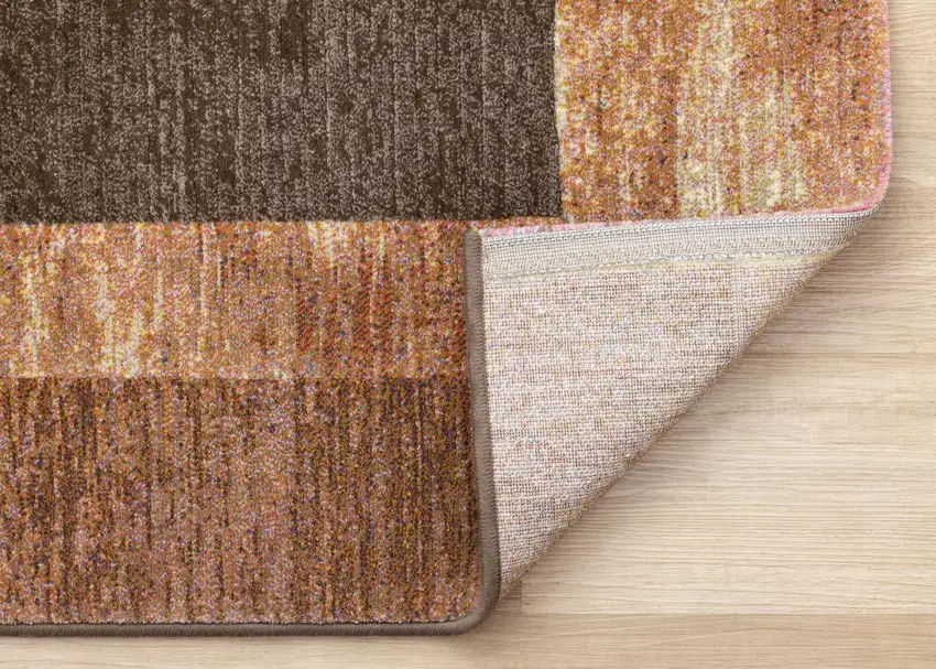 Brown And Beige Geometric Area Rug Photo 8