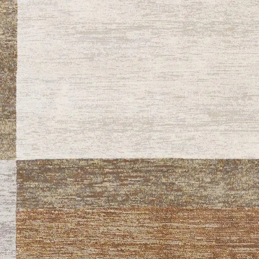 Brown And Beige Geometric Area Rug Photo 4