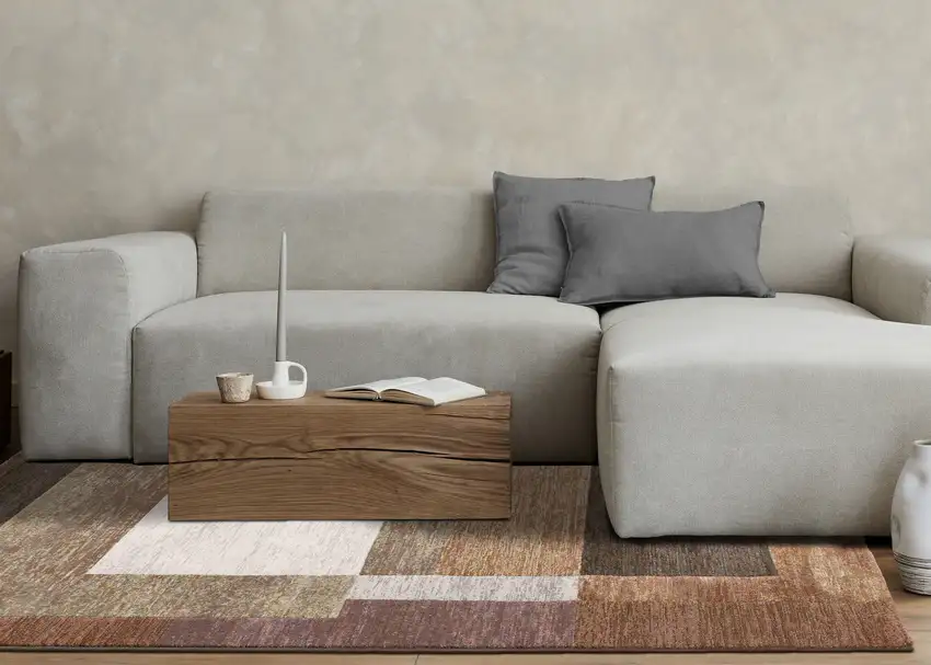 Brown And Beige Geometric Area Rug Photo 7