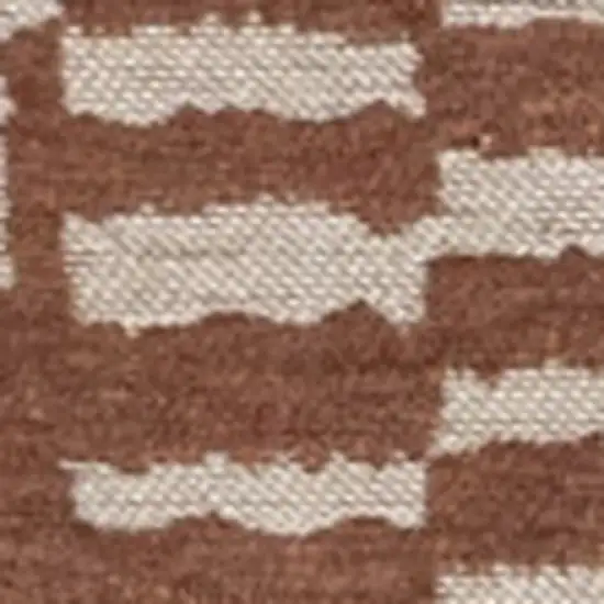 Brown And Beige Geometric Berber Washable Area Rug With UV Protection Photo 6