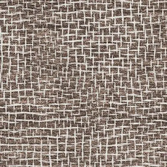 Brown And Beige Geometric Washable Area Rug With UV Protection Photo 3