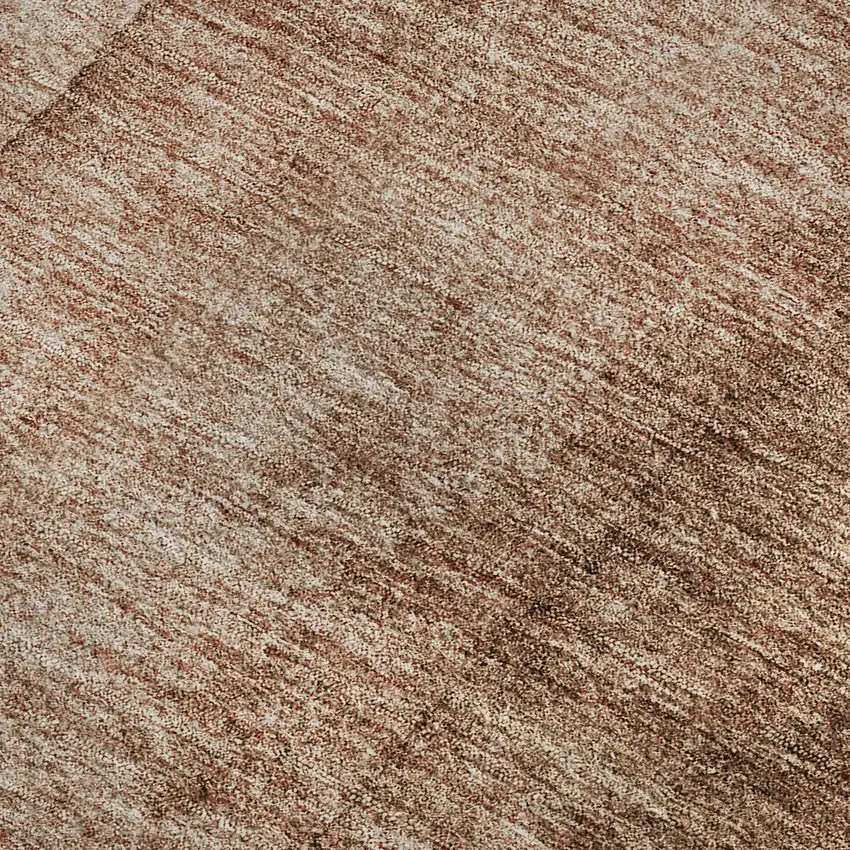 Brown And Beige Ombre Washable Area Rug With UV Protection Photo 6