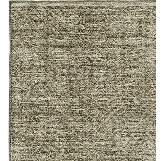 Brown And Beige Ombre Washable Area Rug With UV Protection Photo 4