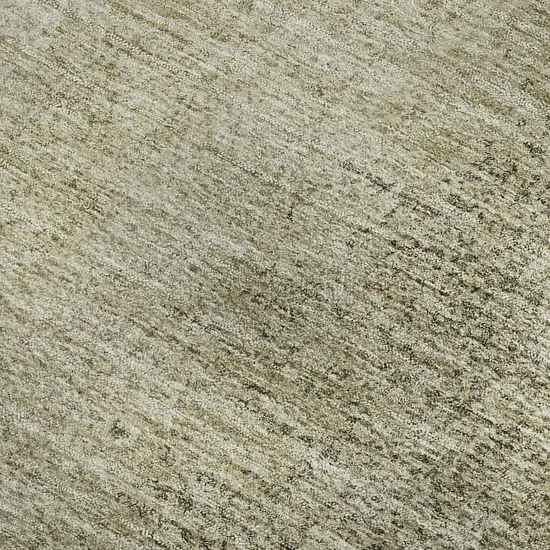 Brown And Beige Ombre Washable Area Rug With UV Protection Photo 3