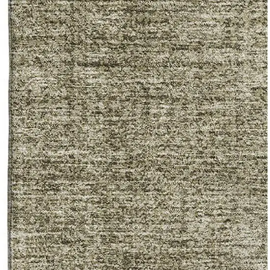 Brown And Beige Ombre Washable Area Rug With UV Protection Photo 4