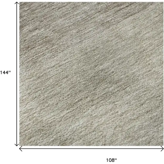 Brown And Beige Ombre Washable Area Rug With UV Protection Photo 9