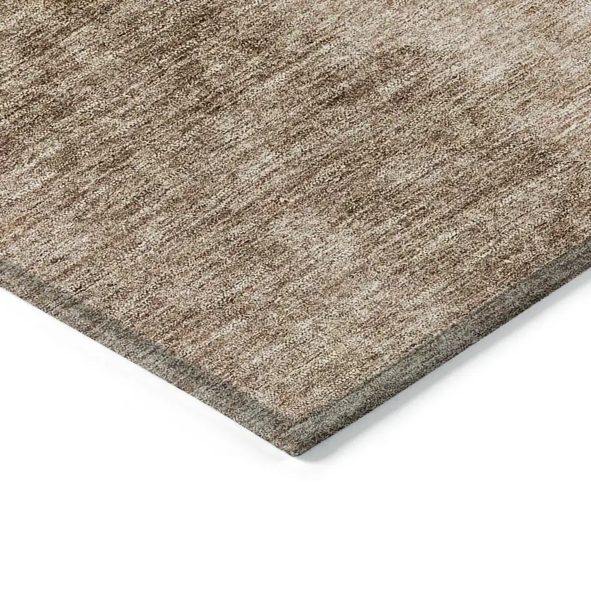 Brown And Beige Ombre Washable Indoor Outdoor Area Rug Photo 4
