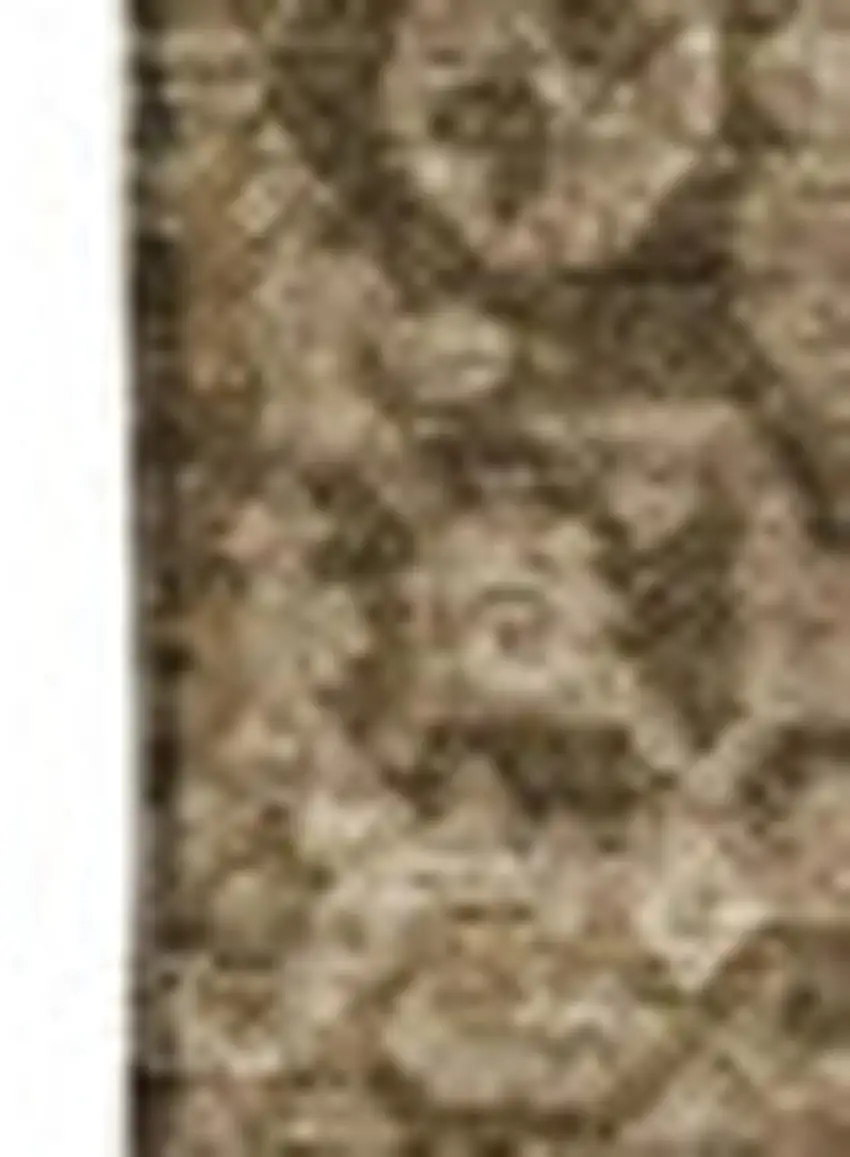 Brown And Beige Patchwork Washable Area Rug With UV Protection Photo 2