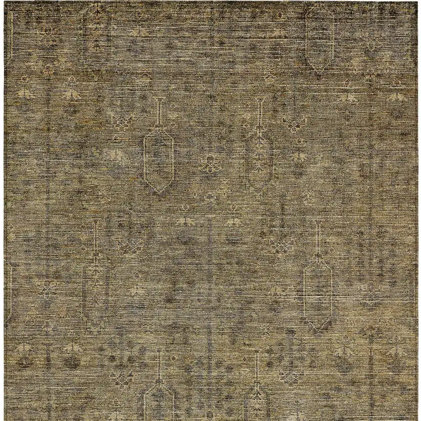 Brown And Beige Southwestern Washable Indoor Outdoor Area Rug Photo 5
