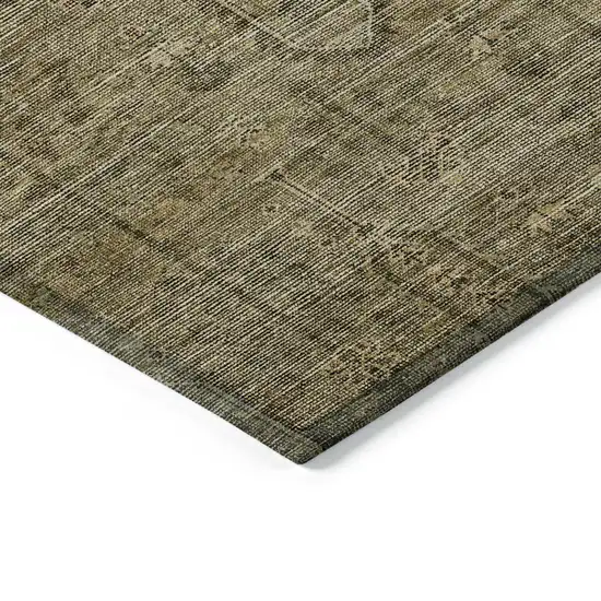 Brown And Beige Southwestern Washable Indoor Outdoor Area Rug Photo 4