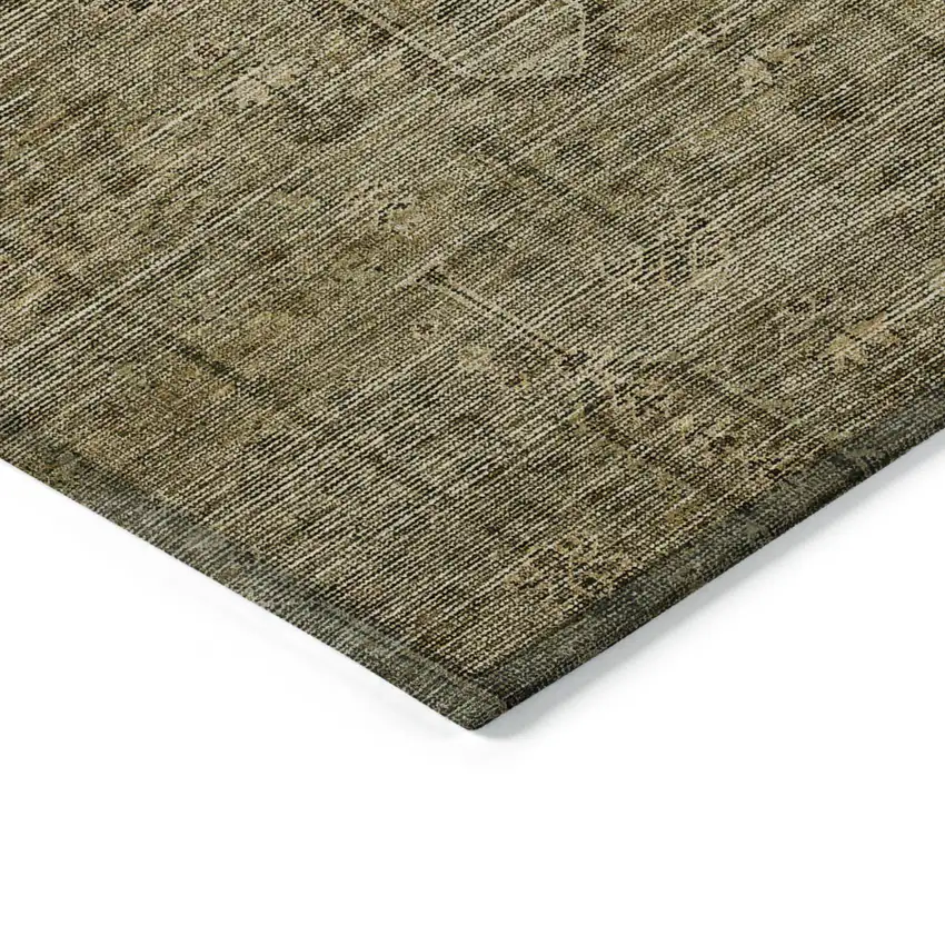 Brown And Beige Southwestern Washable Indoor Outdoor Area Rug Photo 4