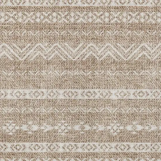 Brown And Beige Southwestern Washable Indoor Outdoor Area Rug Photo 5