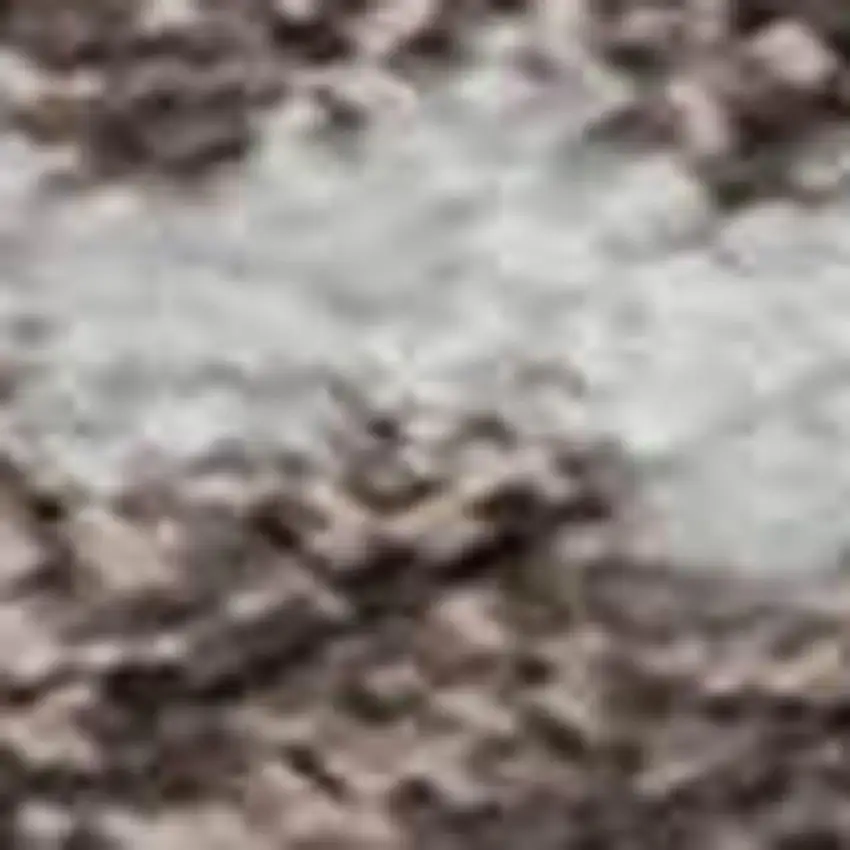 Brown And Beige Striped Washable Area Rug With UV Protection Photo 4