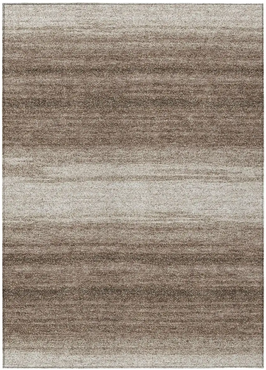Brown And Beige Abstract Washable Indoor Outdoor Area Rug Photo 2
