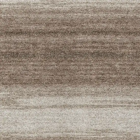 Brown And Beige Striped Washable Indoor Outdoor Area Rug Photo 6