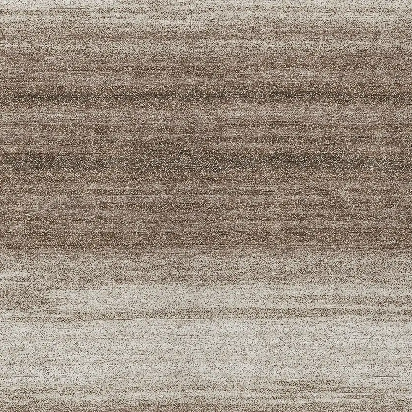 Brown And Beige Striped Washable Indoor Outdoor Area Rug Photo 6