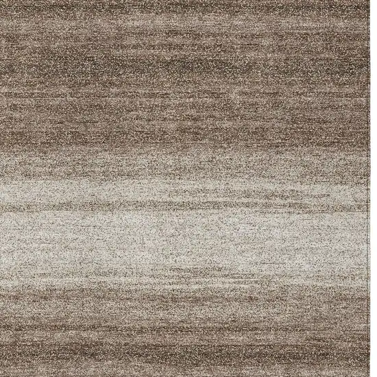 Brown And Beige Striped Washable Indoor Outdoor Area Rug Photo 6